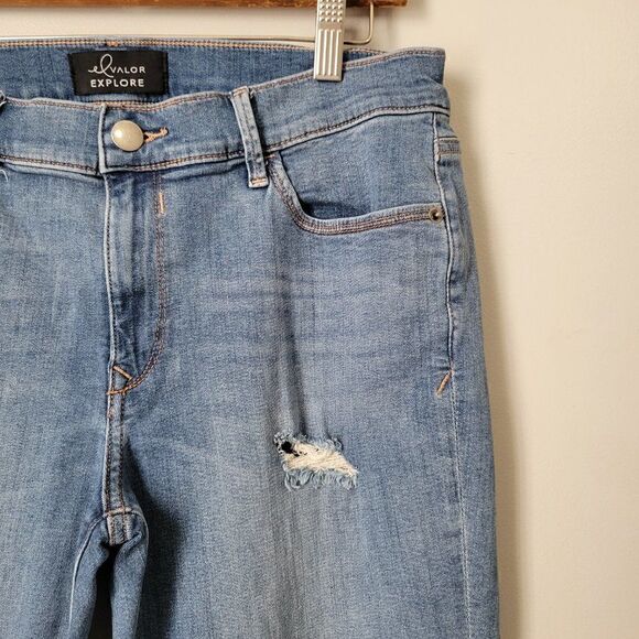 EUC EL VALOR EXPLORE HIGH RISE RAW HEM JEANS SIZE 29 - Picture 6 of 13